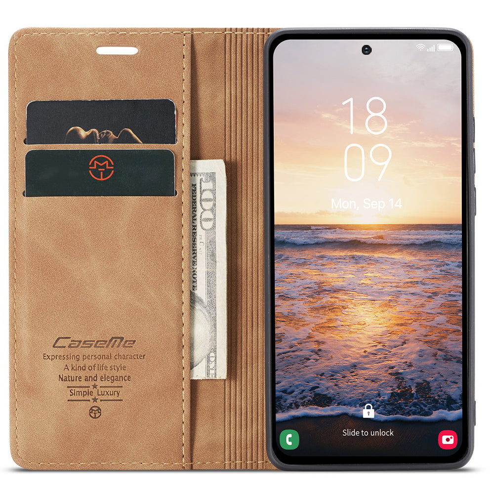 CASEME 013-seriens telefontaske til Samsung Galaxy A54 5G PU læderetui Pungholder Stødsikkert cover CASEME 013-seriens telefontaske til Samsung Galaxy A54 5G PU læderetui Pungholder Stødsikkert cover